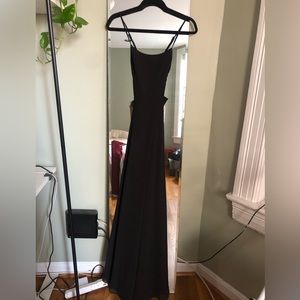 Lulu’s XS Black Open Back Maxi Dress